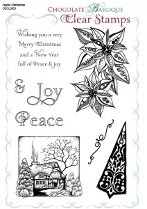 Joyful Christmas Clear stamp sheet -  A5